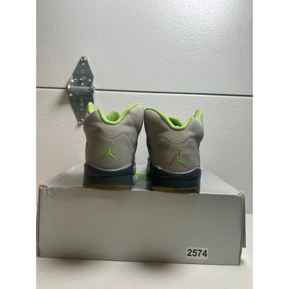 Air Jordan 5 Retro Green Bean Silver Flint Grey 9.5m #2704